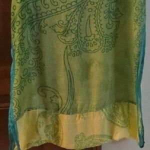 Threads 4 Thought Green and Yellow Ombre Infinity Scarf